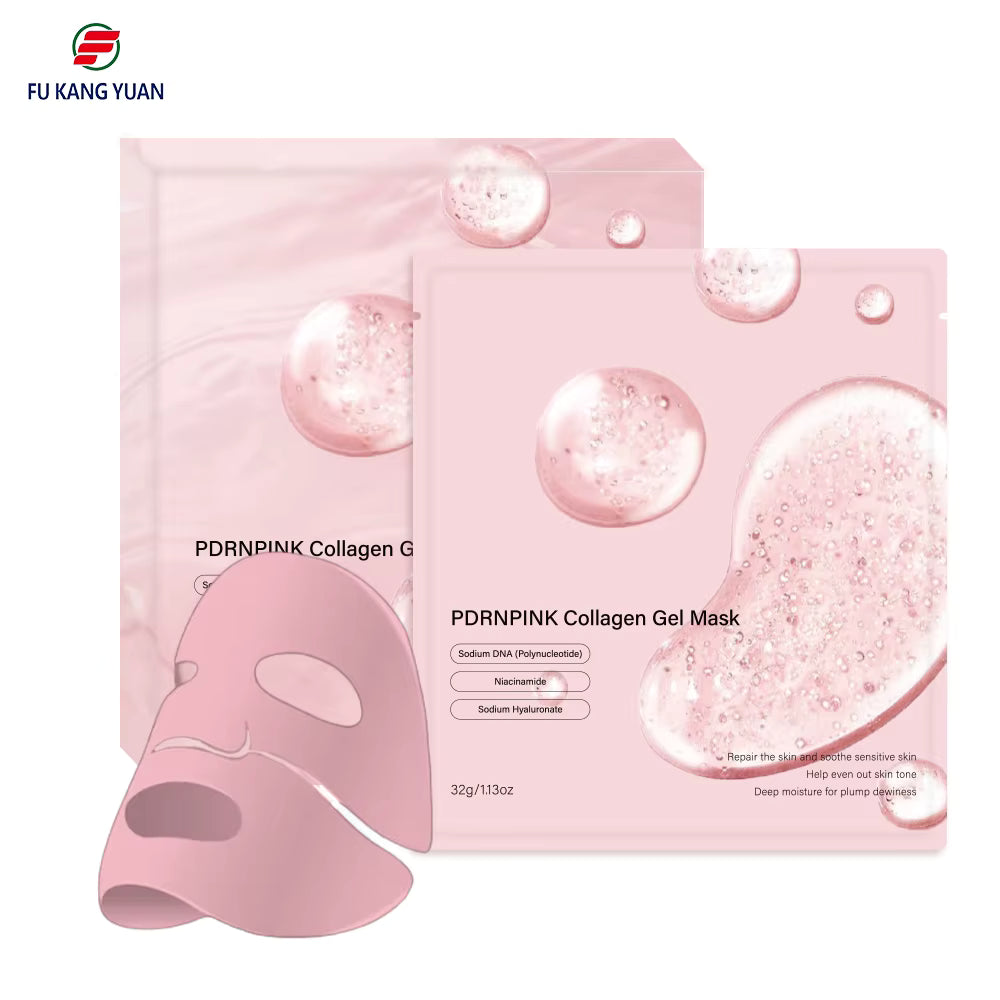 PDRN Sodium DNA Collagen Face Mask Bio-Collagen Hydrogel Sheet Mask for Skin Barrier Recovery and Glow