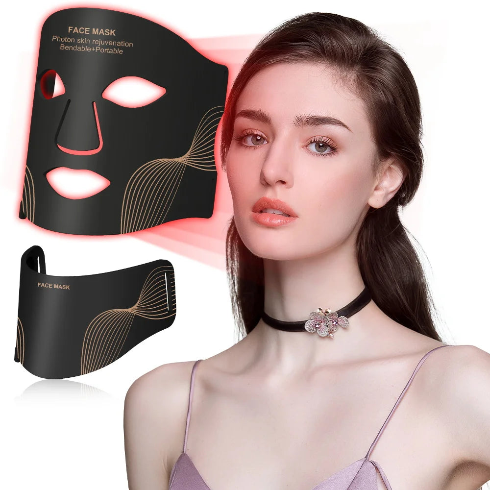 7 Color LED Face & Neck Mask – Wireless Light Therapy