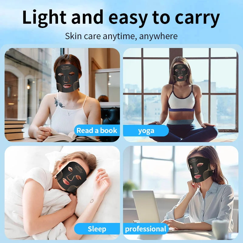 7 Color LED Face & Neck Mask – Wireless Light Therapy